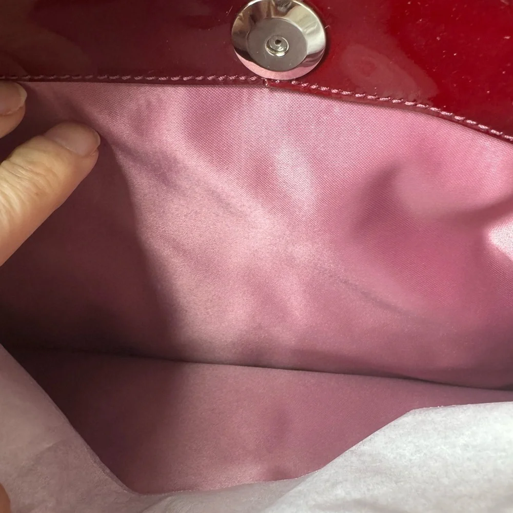 Coach Women’s Chelsea Red Patent Leather Hobo Handbag Purse